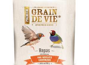 Mélange pour oiseaux exotiques Grain de Vie - 850 g